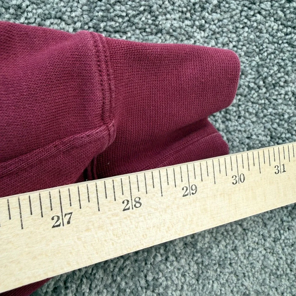 Nike Dri-FIT Womens Cropped Sweatshirt Burgundy Glitter Swoosh CU9014-638 L